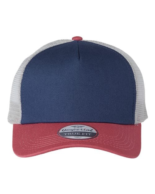 Imperial 10659 Adjustable / Royal/ Nantucket/ Grey 1287-North Country Trucker Cap