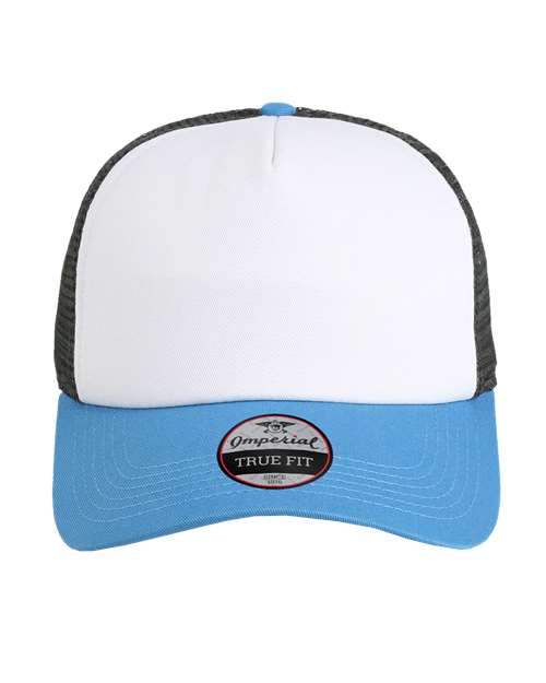 Imperial 10659 Adjustable / White/ Nassau/ Charcoal 1287-North Country Trucker Cap