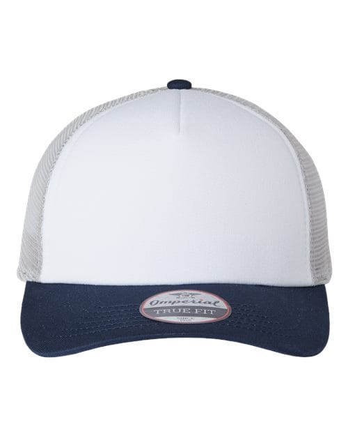 Imperial 10659 Adjustable / White/ Navy/ Grey 1287-North Country Trucker Cap