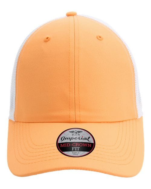Imperial X210SM-The Original Sport Mesh Cap in Melon Orange/ White