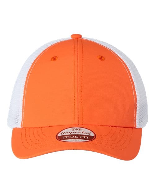 Imperial X210SM-The Original Sport Mesh Cap in Orange/ White