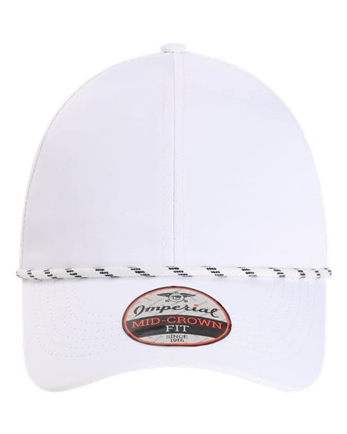 Imperial 11606 Adjustable / White 6054-The Habanero Performance Rope Cap