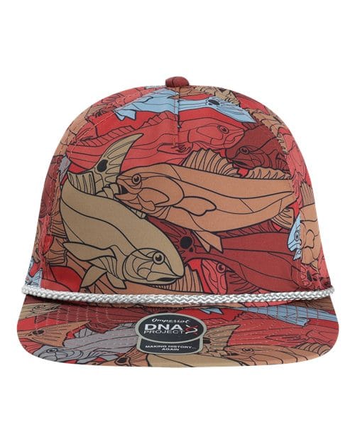 Imperial DNA014-The Golden Hour Cap in Red/ Tan
