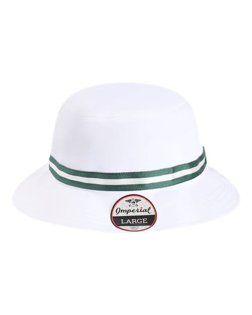 Imperial 12204 One Size / White/ Green 1371P-The Oxford Performance Bucket Hat