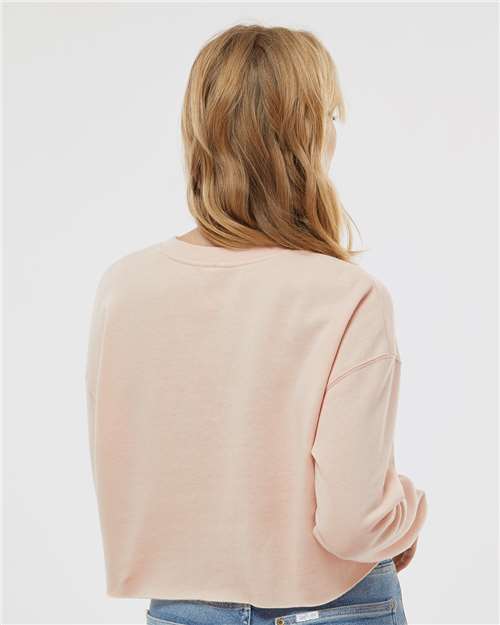 Independent Trading Co. 11071 AFX24CRP: Women's Lightweight Crop Crewneck Sweatshirt