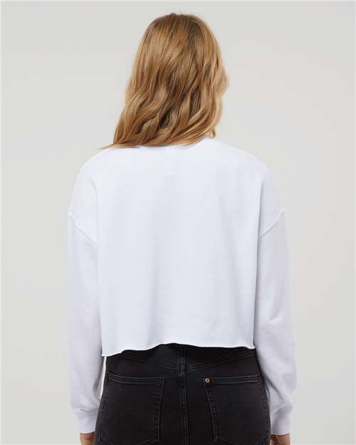 Independent Trading Co. 11071 AFX24CRP: Women's Lightweight Crop Crewneck Sweatshirt