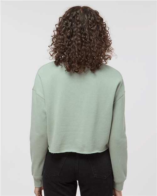 Independent Trading Co. 11071 AFX24CRP: Women's Lightweight Crop Crewneck Sweatshirt