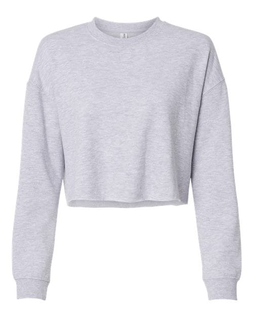 Independent Trading Co. 11071 AFX24CRP: Women's Lightweight Crop Crewneck Sweatshirt