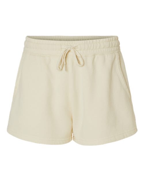 Independent Trading Co. PRM20SRT-Women’s Lightweight California Wave Wash Fleece Shorts in Bone