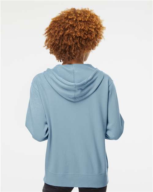 Independent Trading Co. 1616 AFX90UNZ: Unisex Lightweight Full-Zip Hooded Sweatshirt