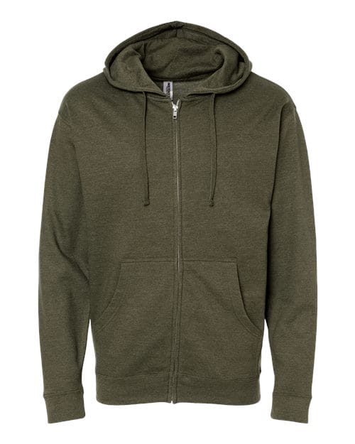 Independent Trading Co. 1829 SS4500Z-Unisex Midweight Full-Zip Hooded Sweatshirt