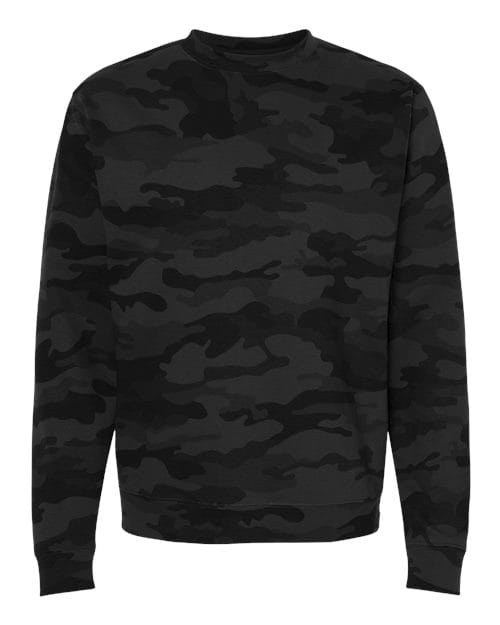 Independent Trading Co. 2771 S / Black Camo SS3000: Unisex Midweight Crewneck Sweatshirt