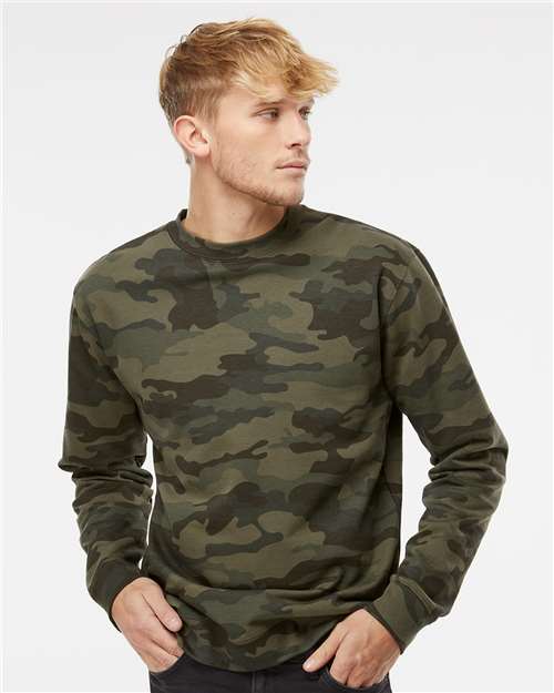 Independent Trading Co. 2771 S / Forest Camo Independent Trading Co. SS3000 Unisex Midweight Crewneck Sweatshirt
