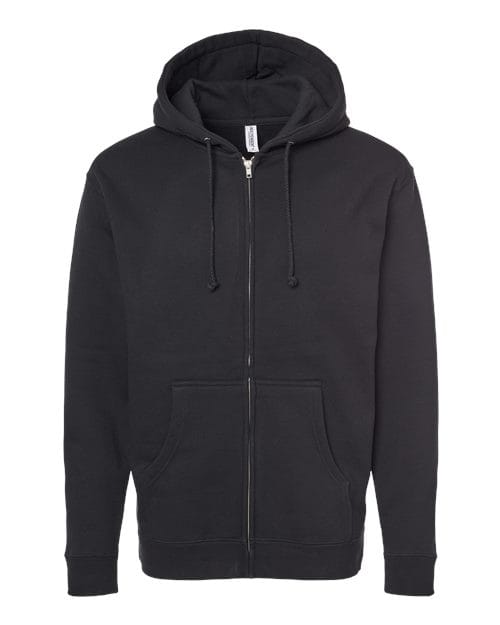 Independent Trading Co. 360 S / Black IND4000Z-Unisex Heavyweight Full-Zip Hooded Sweatshirt