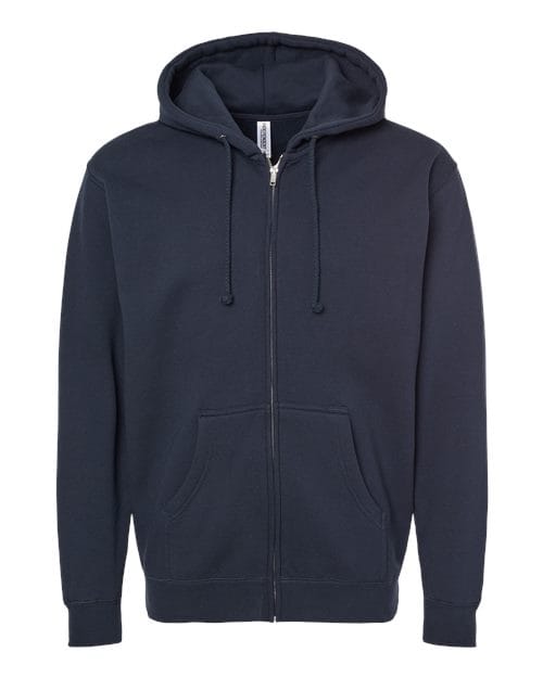 Independent Trading Co. 360 S / Navy IND4000Z-Unisex Heavyweight Full-Zip Hooded Sweatshirt