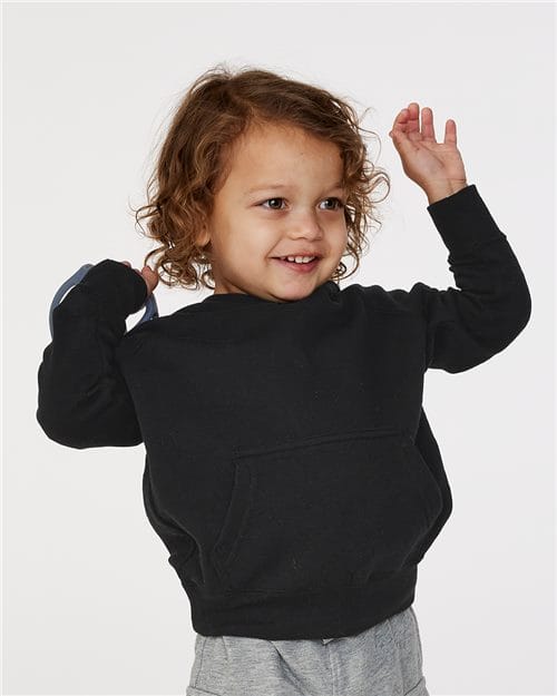 Independent Trading Co. PRM10TSB Toddler Special Blend Hooded Raglan Sweatshirt in 