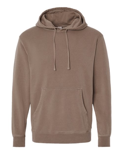 Independent Trading Co. 6015 S / Pigment Clay PRM4500: Unisex Midweight Pigment-Dyed Hooded Sweatshirt