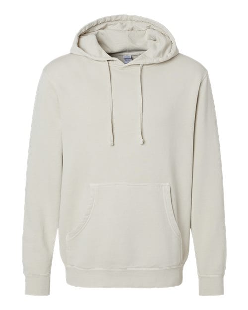 Independent Trading Co. 6015 S / Pigment Ivory PRM4500: Unisex Midweight Pigment-Dyed Hooded Sweatshirt
