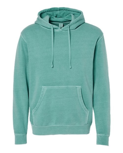 Independent Trading Co. 6015 S / Pigment Mint PRM4500: Unisex Midweight Pigment-Dyed Hooded Sweatshirt