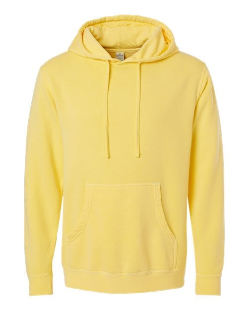 Independent Trading Co. 6015 S / Pigment Yellow PRM4500: Unisex Midweight Pigment-Dyed Hooded Sweatshirt