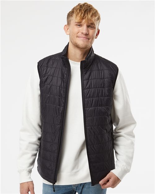 Independent Trading Co. 7791 S / Black EXP120PFV: Men's Puffer Vest