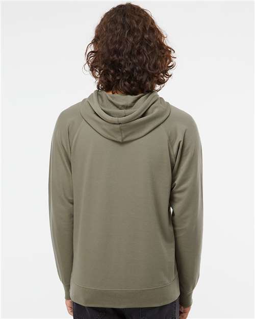 Independent Trading Co. 9126 SS1000: Unisex Icon Lightweight Loopback Terry Hooded Sweatshirt