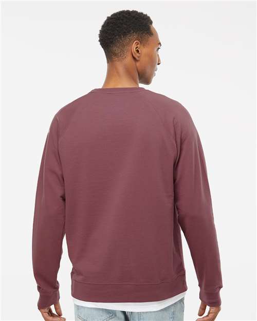 Independent Trading Co. 9136 SS1000C: Unisex Icon Lightweight Loopback Terry Crewneck Sweatshirt