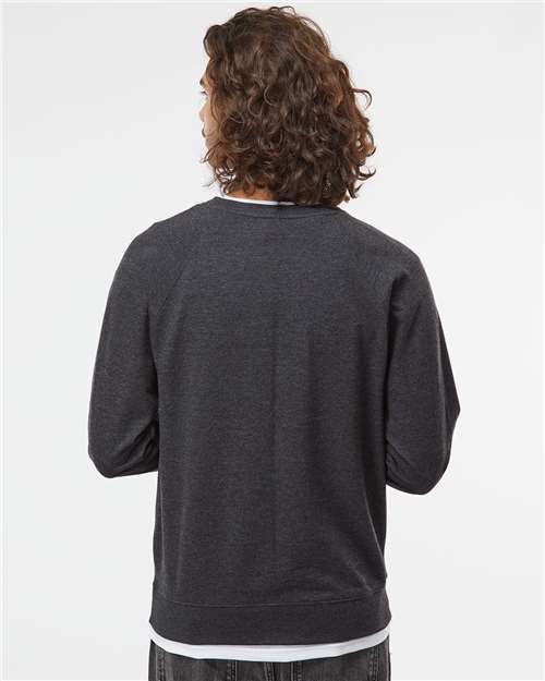 Independent Trading Co. 9136 SS1000C: Unisex Icon Lightweight Loopback Terry Crewneck Sweatshirt