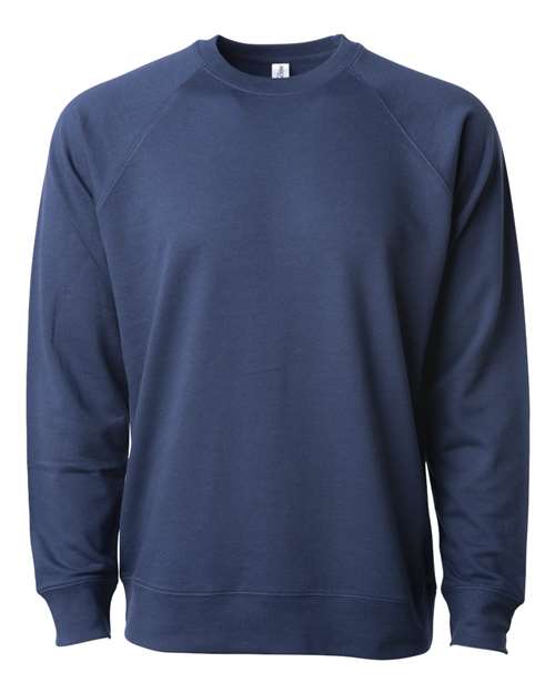 Independent Trading Co. 9136 SS1000C: Unisex Icon Lightweight Loopback Terry Crewneck Sweatshirt