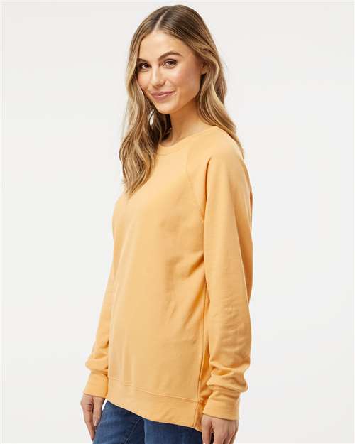 Independent Trading Co. 9136 SS1000C: Unisex Icon Lightweight Loopback Terry Crewneck Sweatshirt