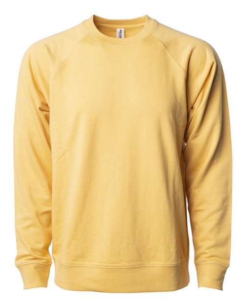 Independent Trading Co. 9136 SS1000C: Unisex Icon Lightweight Loopback Terry Crewneck Sweatshirt