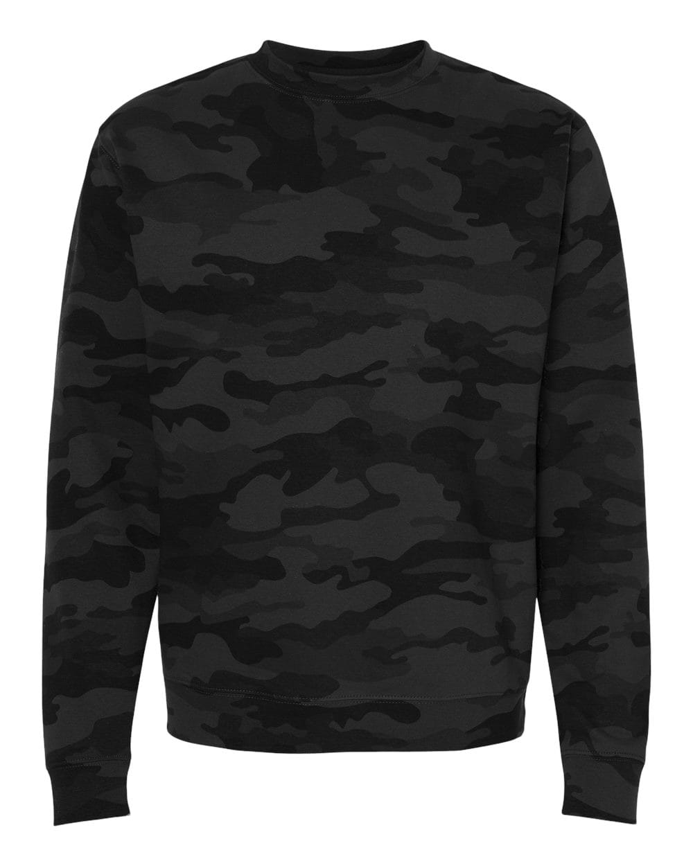Independent Trading Co. Fleece - Premium - Crew S / Black Camo Independent Trading Co. SS3000 Unisex Midweight Crewneck Sweatshirt
