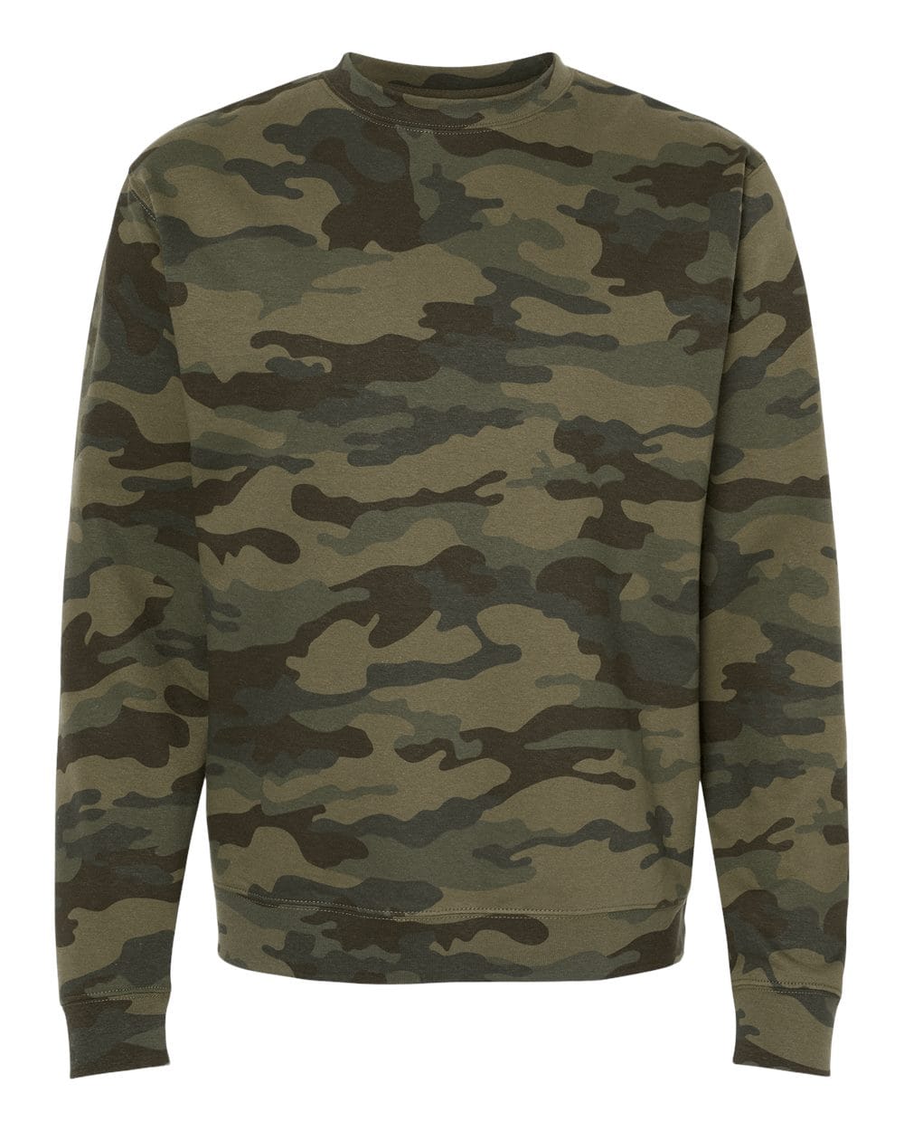 Independent Trading Co. Fleece - Premium - Crew S / Forest Camo Independent Trading Co. SS3000 Unisex Midweight Crewneck Sweatshirt
