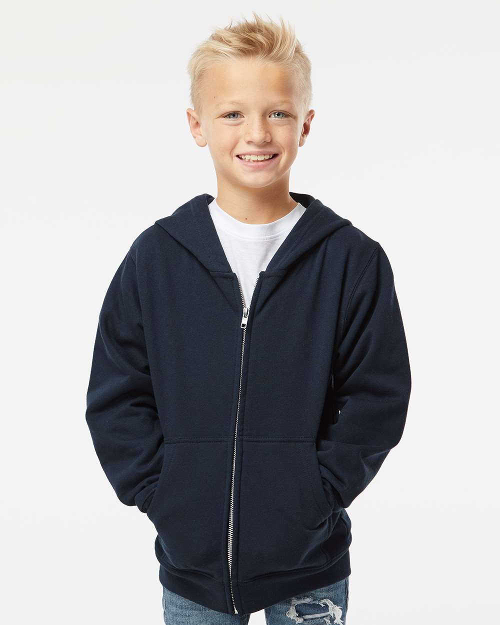 Independent Trading Co. Fleece - Premium - Hood Independent Trading Co. SS4001YZ Youth Midweight Full-Zip Hooded Sweatshirt