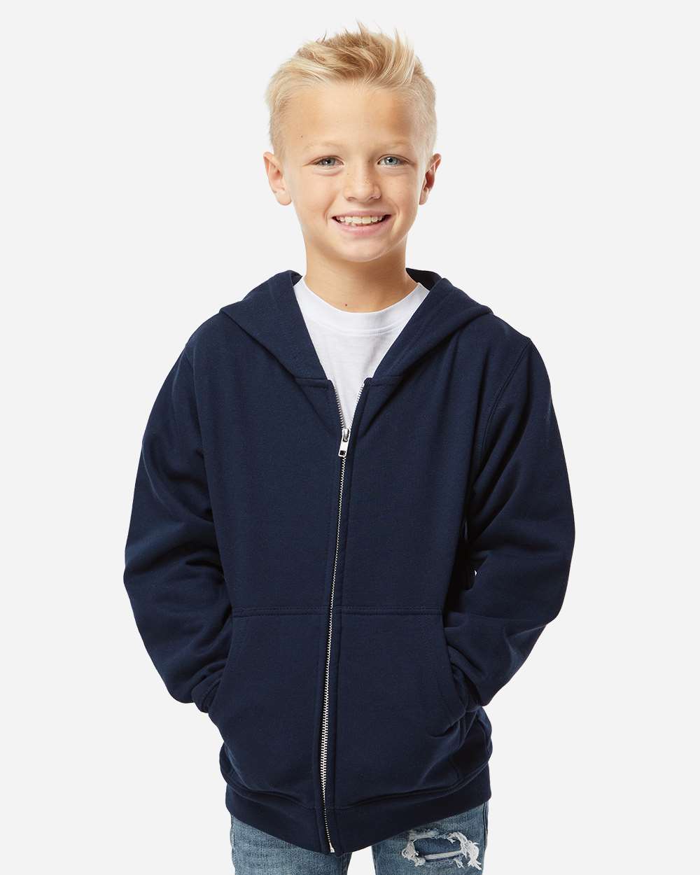 Independent Trading Co. Fleece - Premium - Hood Independent Trading Co. SS4001YZ Youth Midweight Full-Zip Hooded Sweatshirt