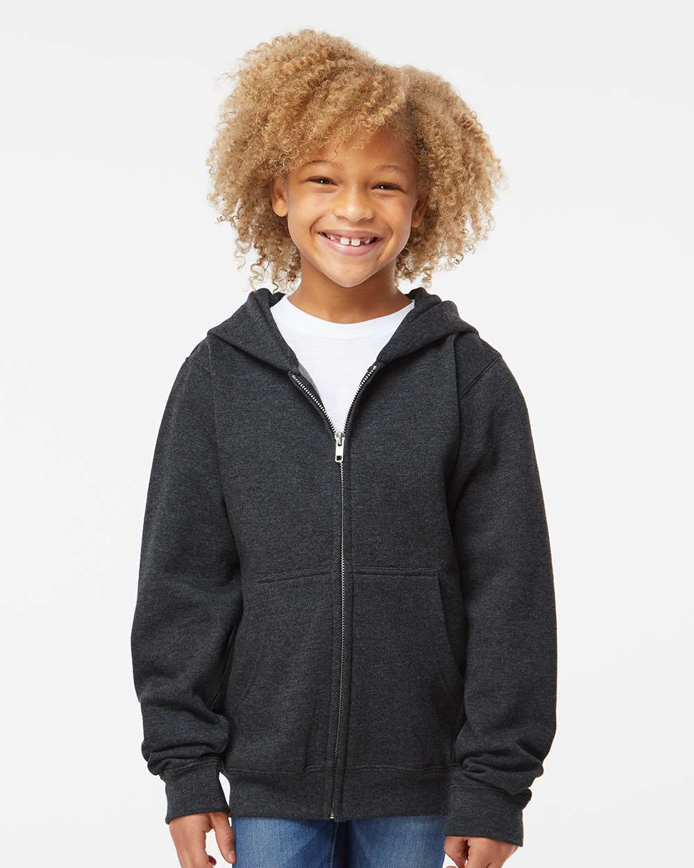 Independent Trading Co. Fleece - Premium - Hood Independent Trading Co. SS4001YZ Youth Midweight Full-Zip Hooded Sweatshirt