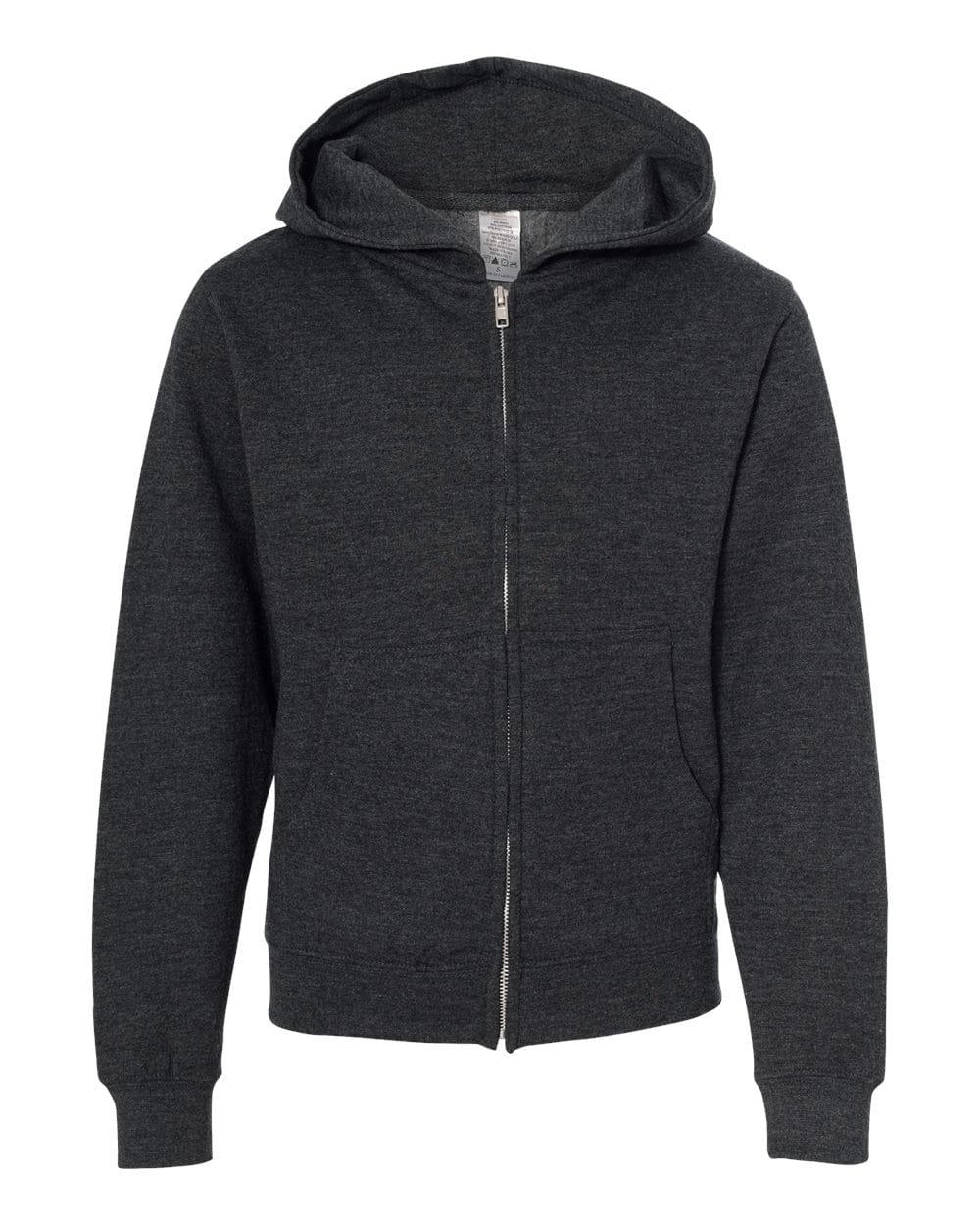 Independent Trading Co. Fleece - Premium - Hood S / Charcoal Heather Independent Trading Co. SS4001YZ Youth Midweight Full-Zip Hooded Sweatshirt