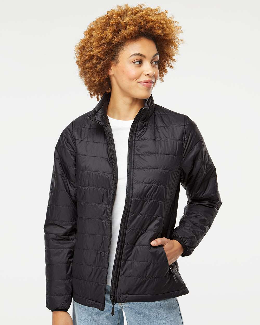 Independent Trading Co. Outerwear Independent Trading Co. EXP200PFZ Women's Puffer Jacket