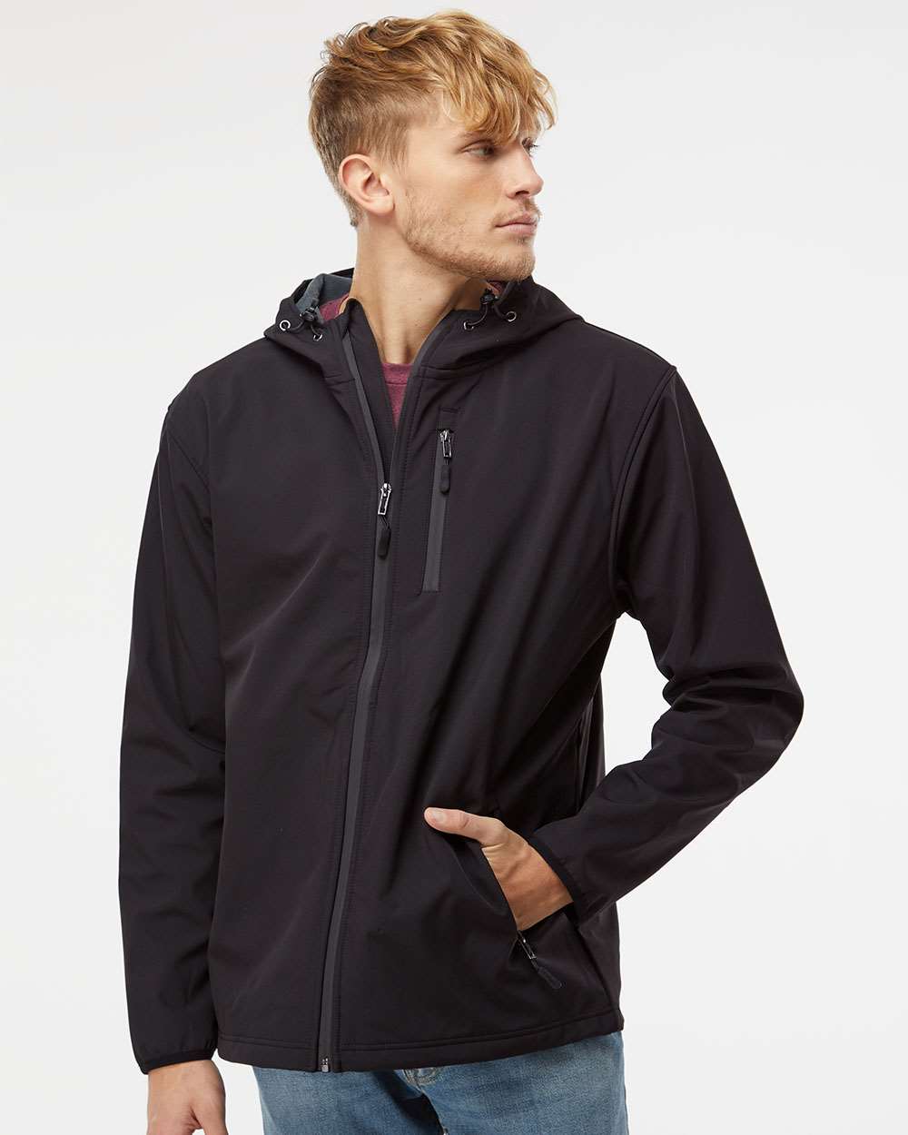 Independent Trading Co. Outerwear Independent Trading Co. EXP35SSZ Men's Poly-Tech Soft Shell Jacket