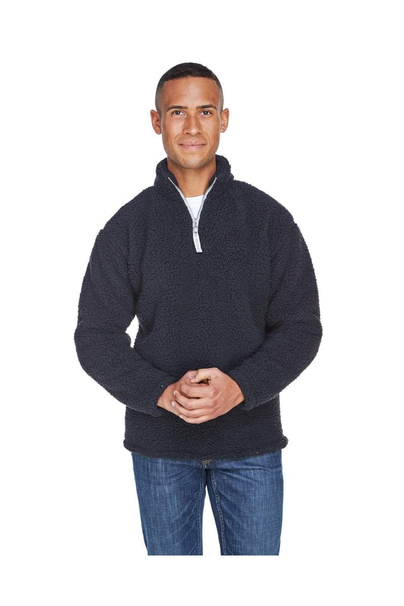 J America Sweatshirts/Fleece J America JA8454: Adult Epic Sherpa Quarter-Zip