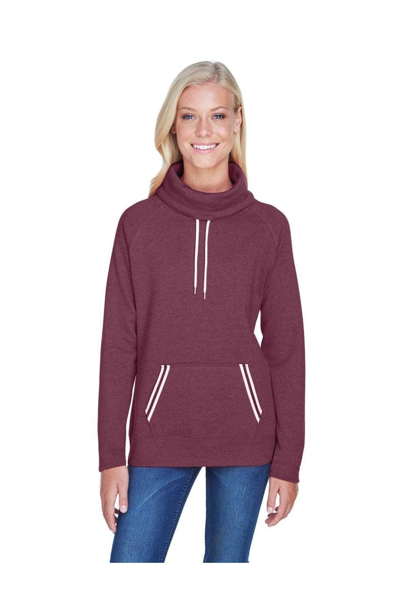 J America Sweatshirts/Fleece J America JA8653: Ladies' Relay Cowl Neck