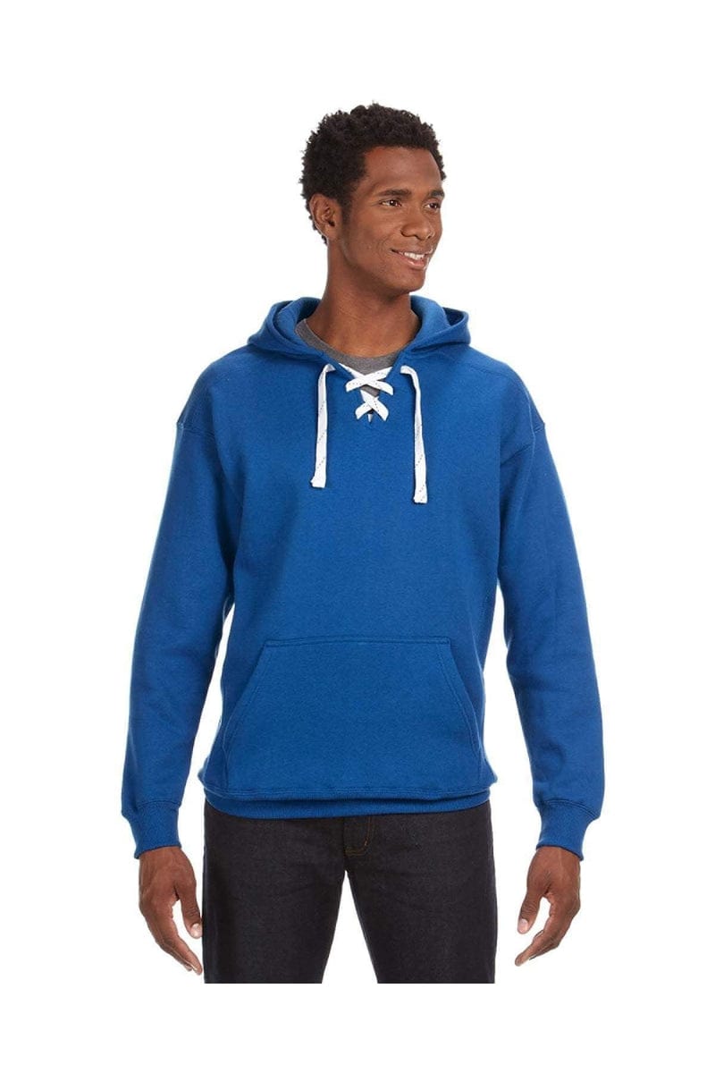 J America Sweatshirts/Fleece J America JA8830: Adult Sport Lace Hood