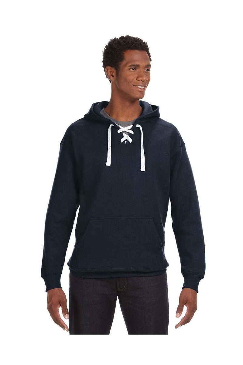 J America Sweatshirts/Fleece J America JA8830: Adult Sport Lace Hood