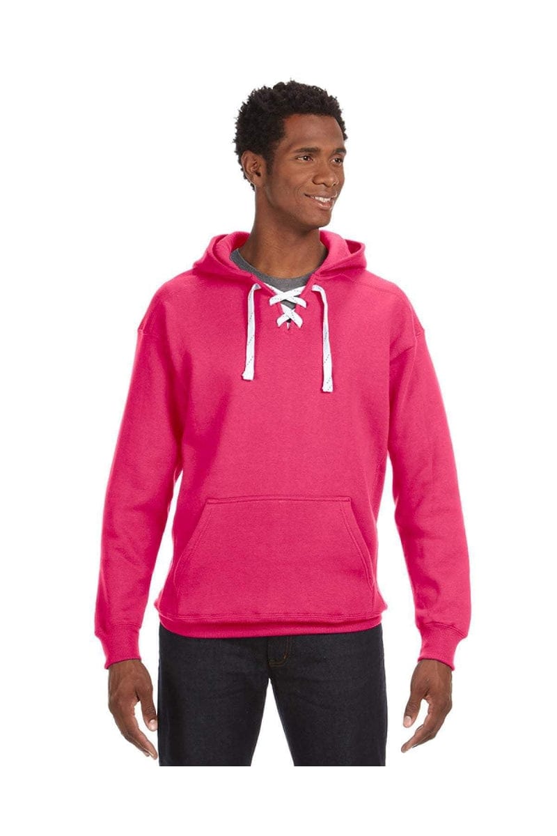 J America Sweatshirts/Fleece J America JA8830: Adult Sport Lace Hood