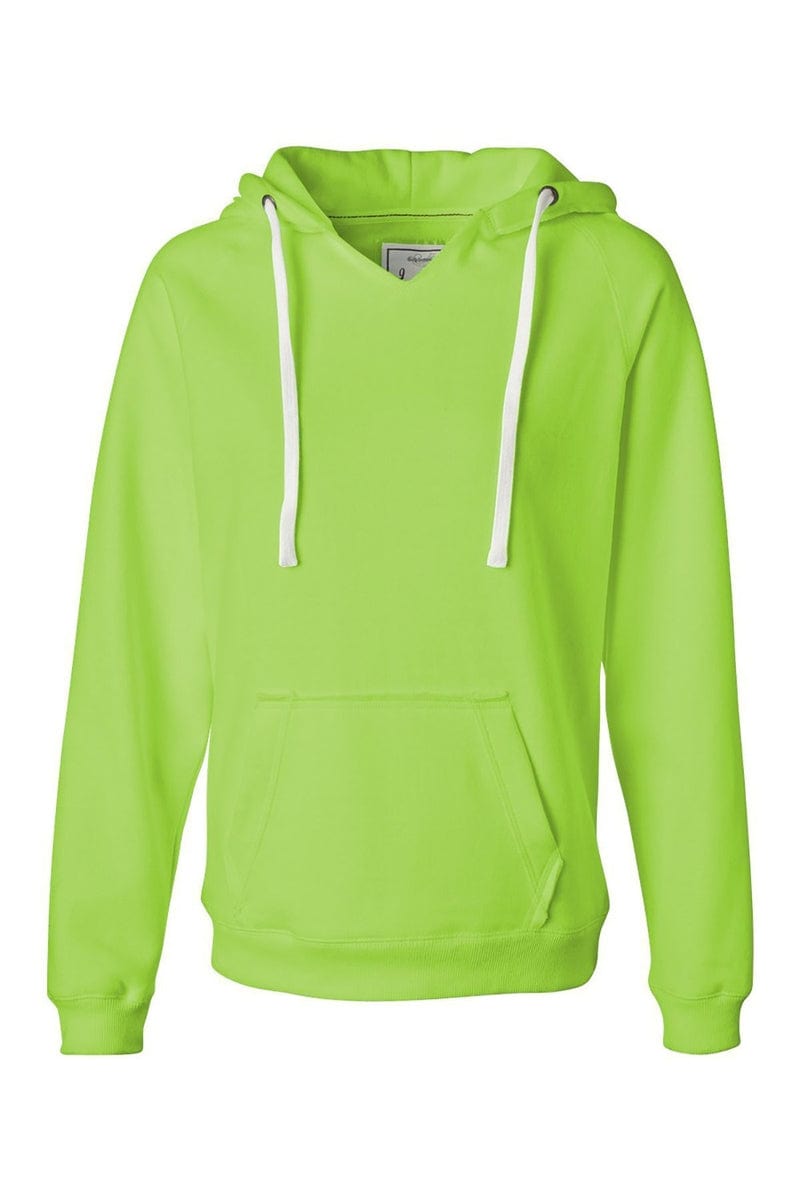 J America Sweatshirts/Fleece J America JA8836: Ladies' Sydney Brushed V-Neck Hood