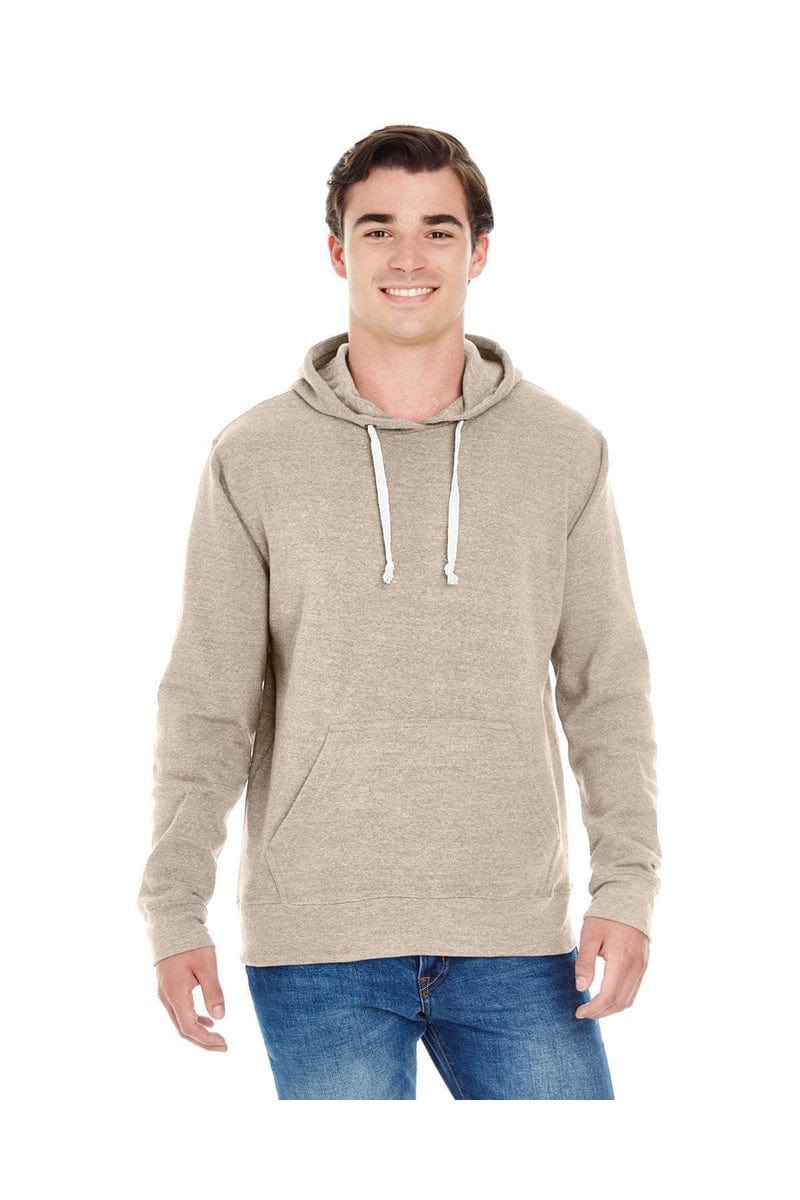 J America Sweatshirts/Fleece J America JA8871: Adult Triblend Pullover Fleece Hood