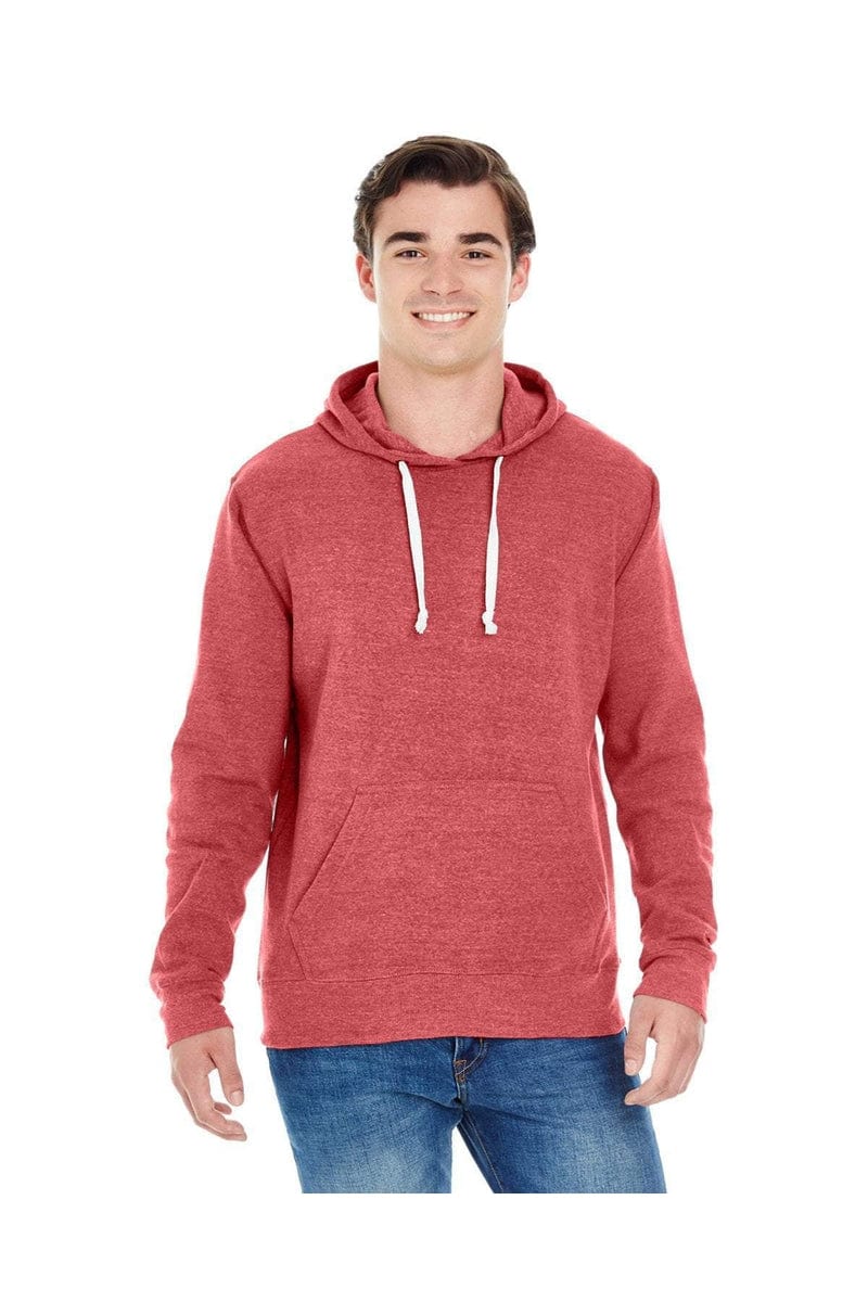 J America Sweatshirts/Fleece J America JA8871: Adult Triblend Pullover Fleece Hood