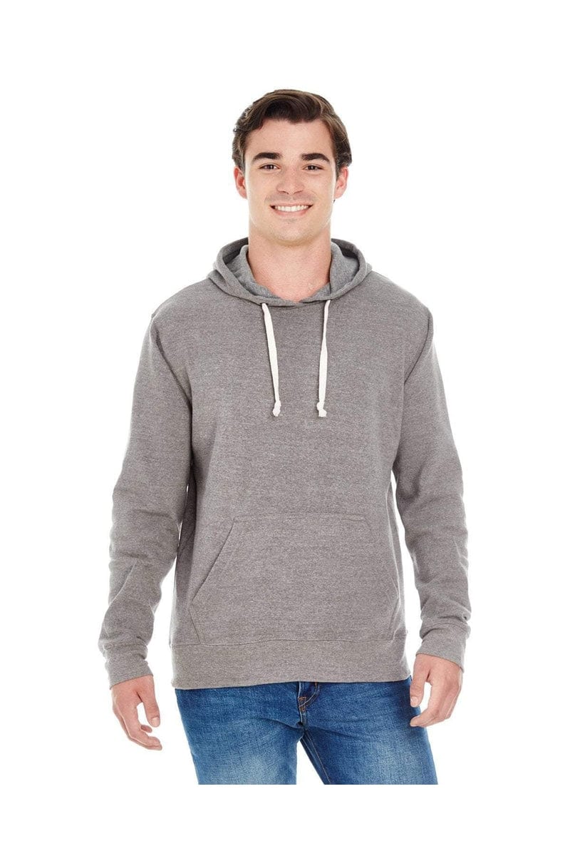 J America Sweatshirts/Fleece J America JA8871: Adult Triblend Pullover Fleece Hood