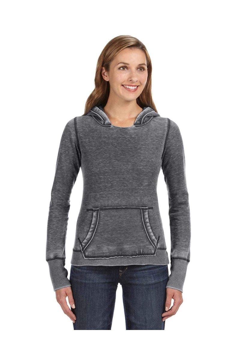 J America Sweatshirts/Fleece J America JA8912: Ladies' Zen Pullover Fleece Hood