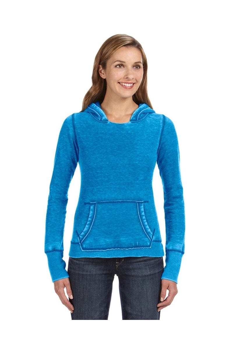 J America Sweatshirts/Fleece J America JA8912: Ladies' Zen Pullover Fleece Hood